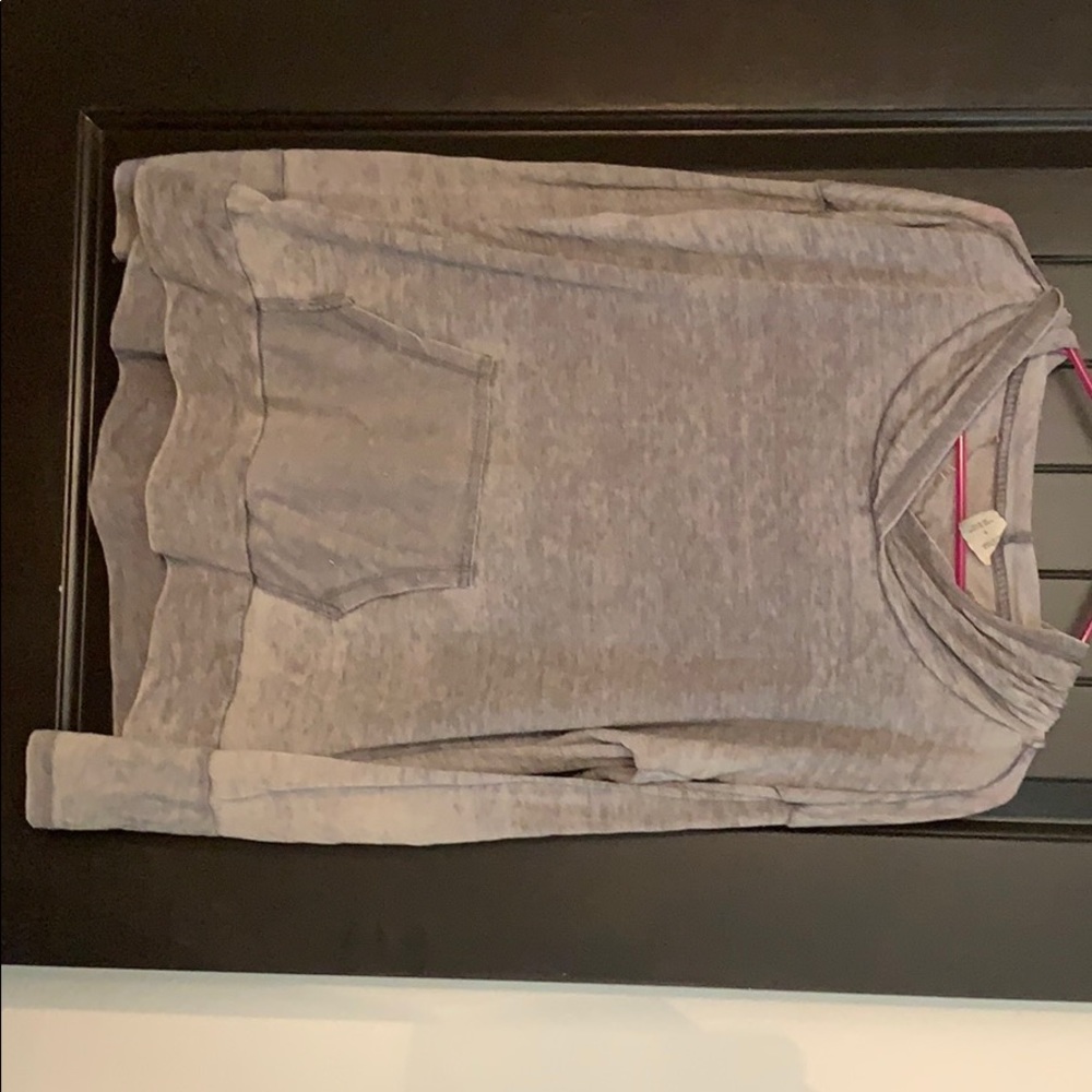 Distressed light weight sweatshirt